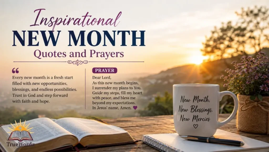 Inspirational New Month Quotes and Prayers