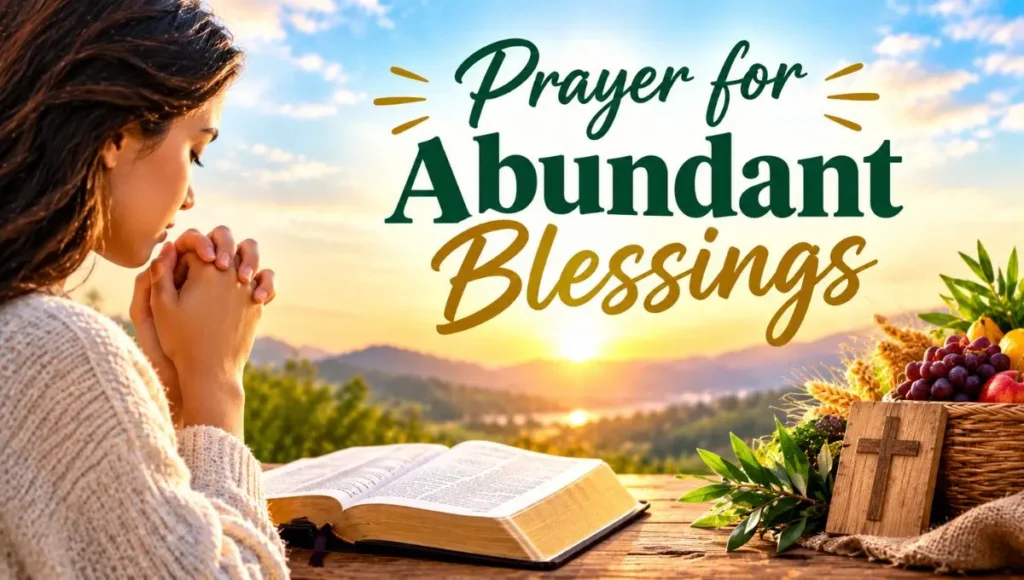 Prayer for Abundant Blessings