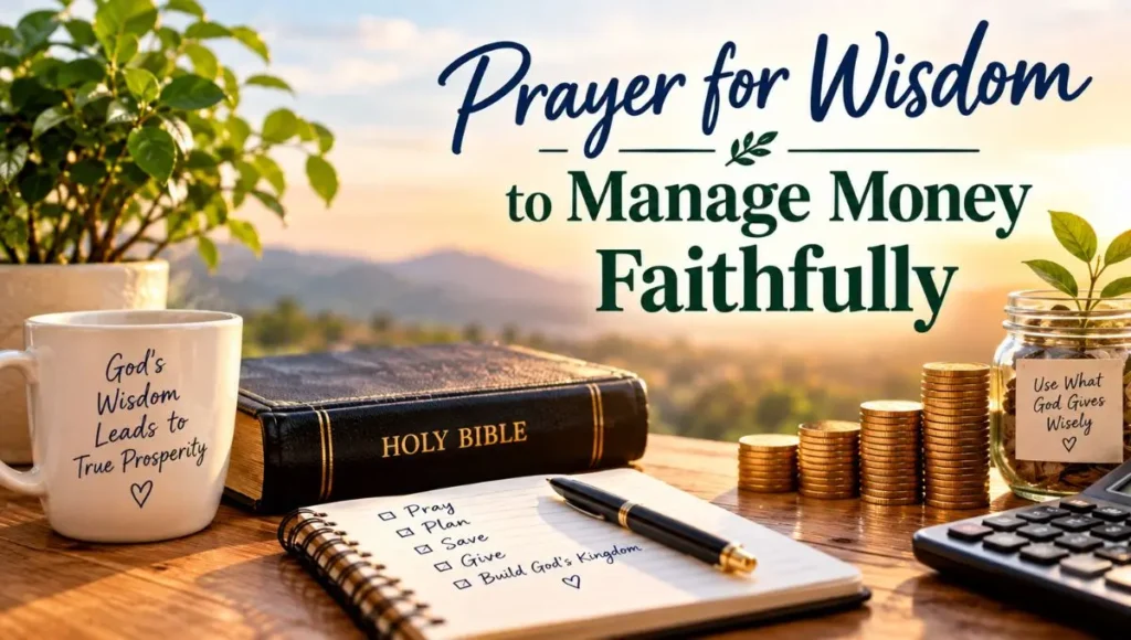 Prayer for Wisdom to Manage Money Faithfully