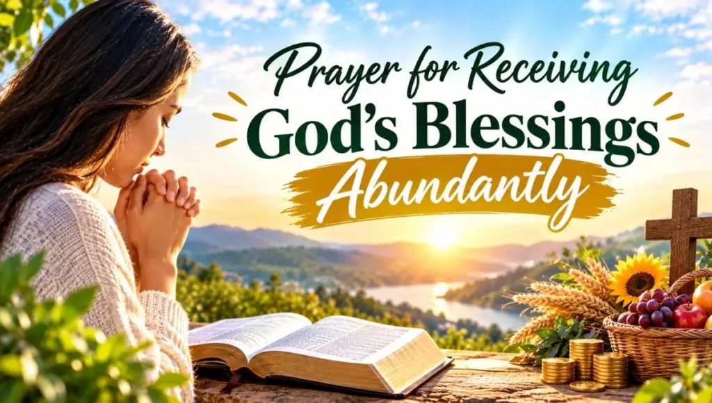 Prayer for Receiving God's Blessings Abundantly