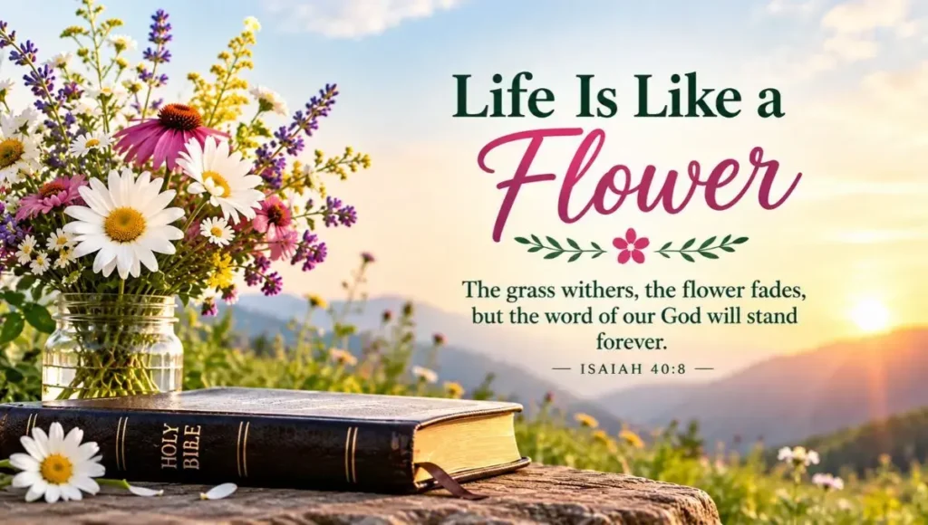 Life Is Like a Flower Bible Verse