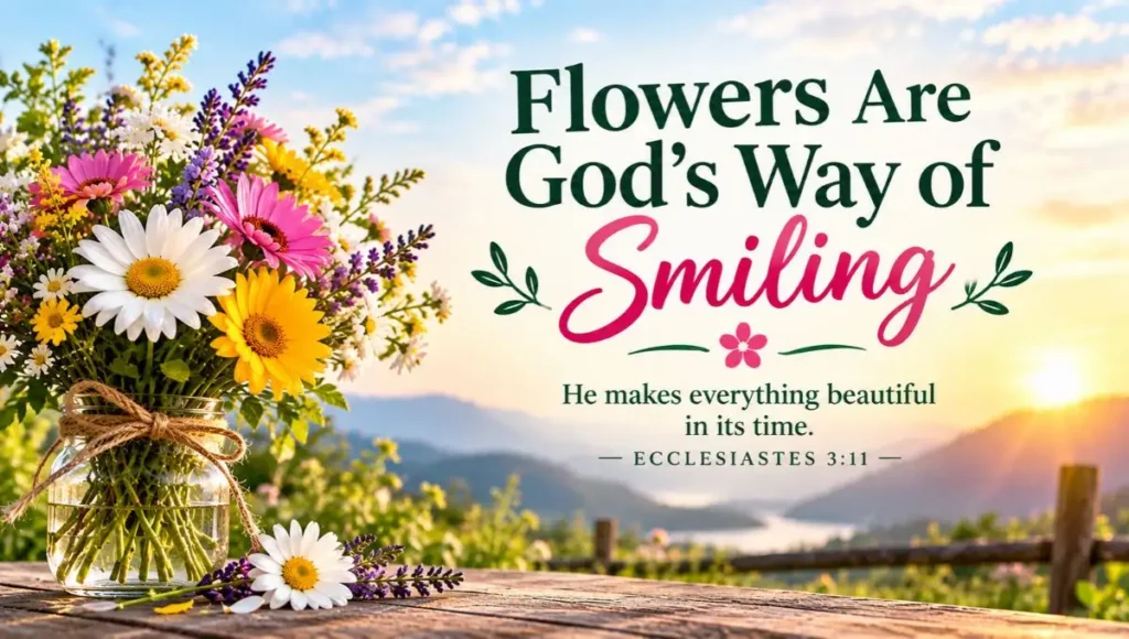 Flowers Are God’s Way of Smiling