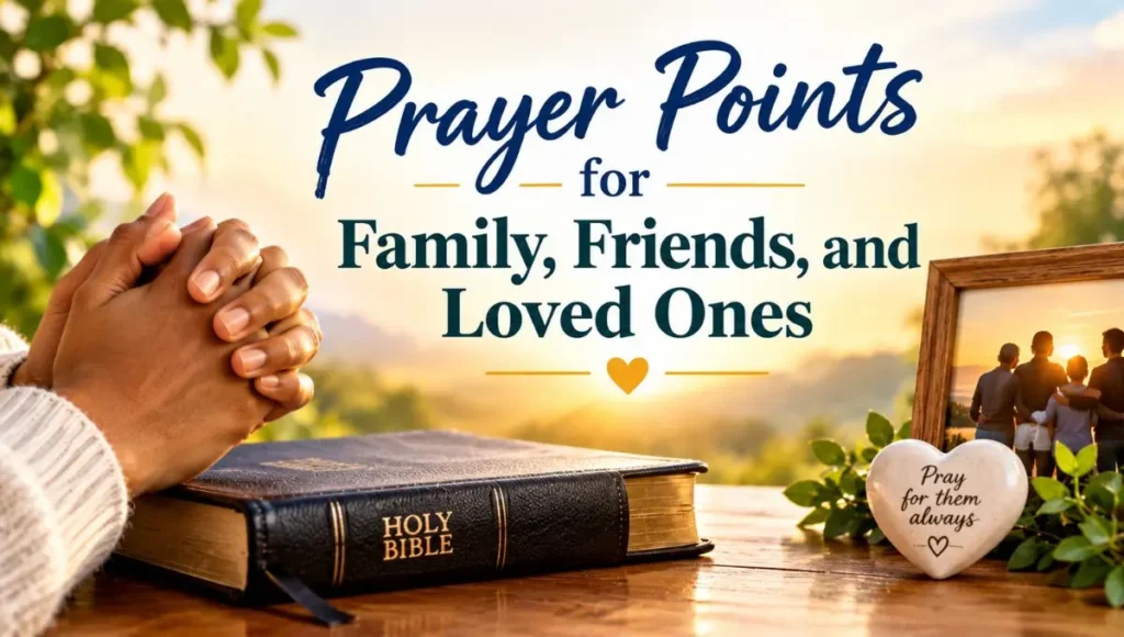 Prayer Points for Family, Friends, and Loved Ones