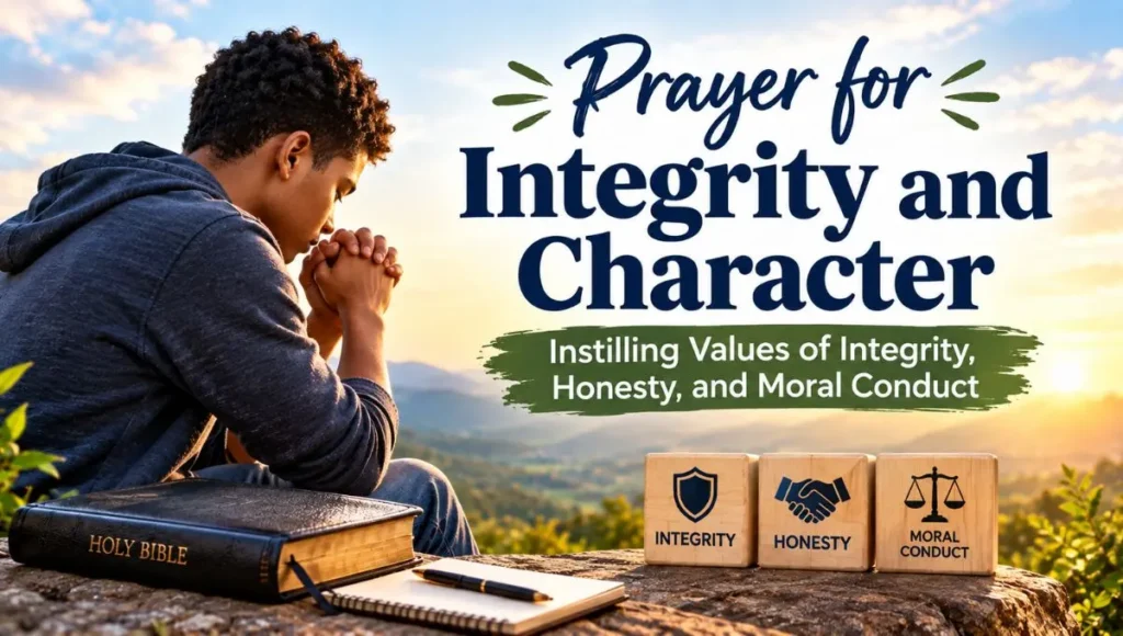 Prayer for Integrity and Character: Instilling Values of Integrity, Honesty, and Moral Conduct