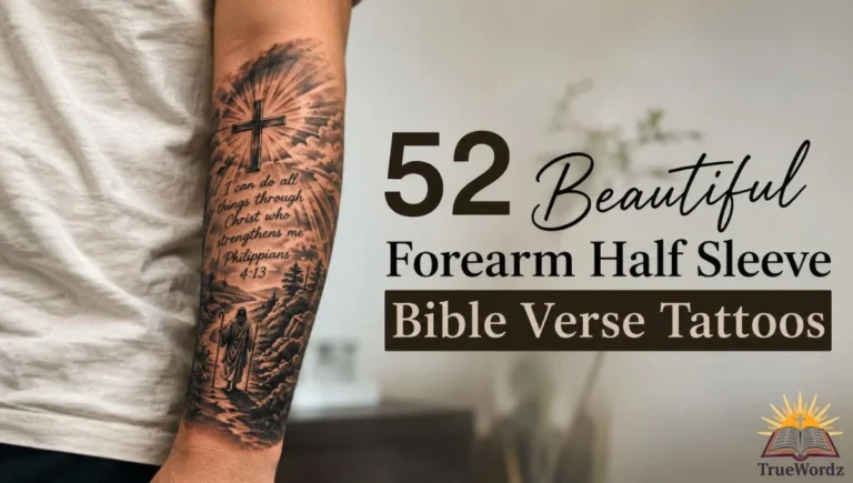 52 Beautiful Forearm Half Sleeve Bible Verse Tattoos