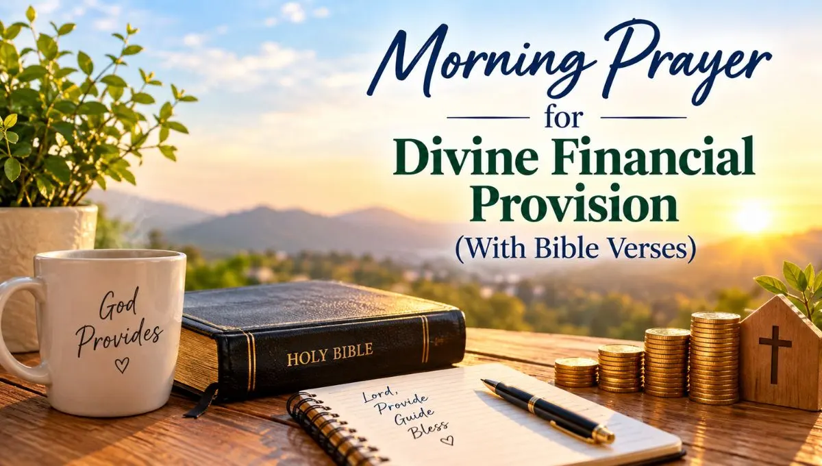 Morning Prayer for Divine Financial Provision (With Bible Verses)