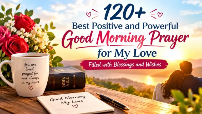 120+ Best Positive and Powerful Good Morning Prayer for My Love Filled with Blessings and Wishes