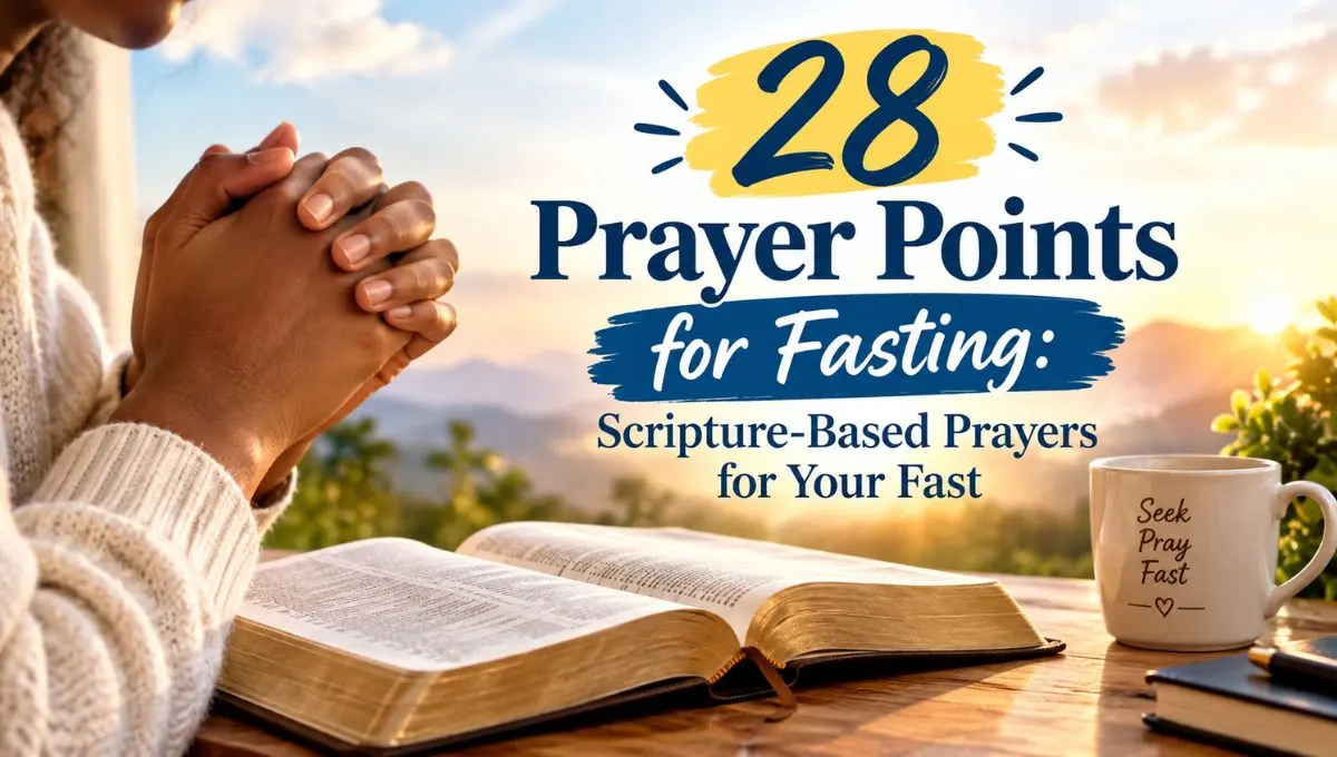 28 Prayer Points for Fasting: Scripture-Based Prayers for Your Fast