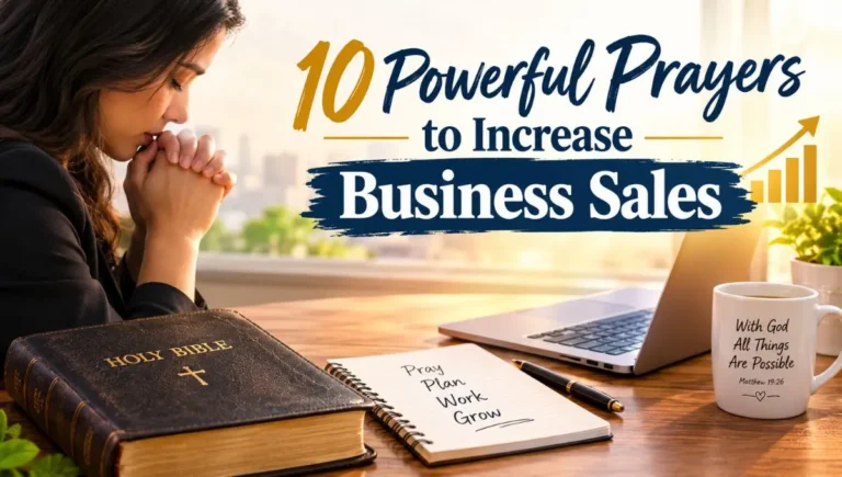 10 Powerful Prayers to Increase Business Sales